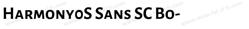 Harmony0S Sans SC Bo字体转换